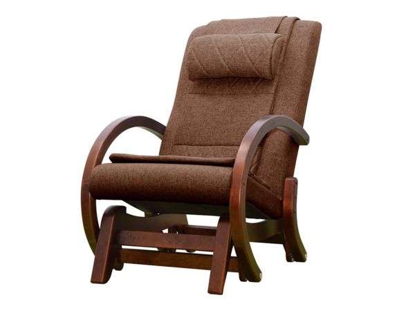 Massage rocking chair with pouffe EGO TWIST Plus EG2004 TCFP Chocolate (TONY8)